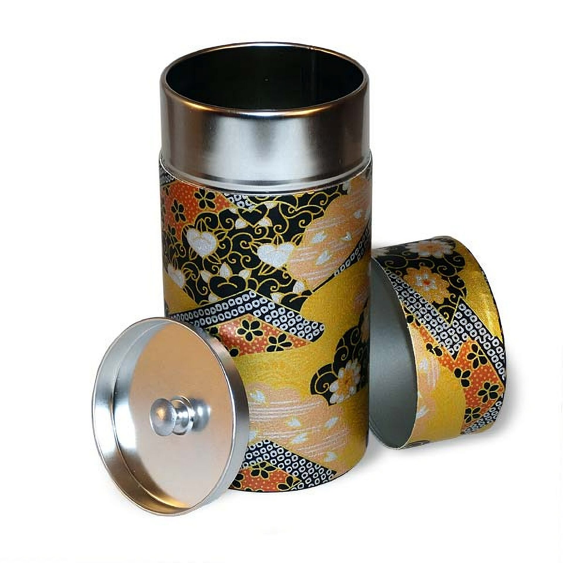 Ein Bild von Dose Gold-Schwarz - 200g, in der Kategorie Teedosen