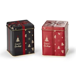 Ein Bild von Dose "Season"s Greetings" - - Set a 2 Stück, in der Kategorie Teedosen