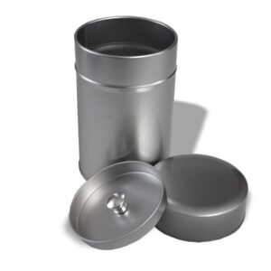 Ein Bild von Dose Silber Rund, in der Kategorie Teedosen