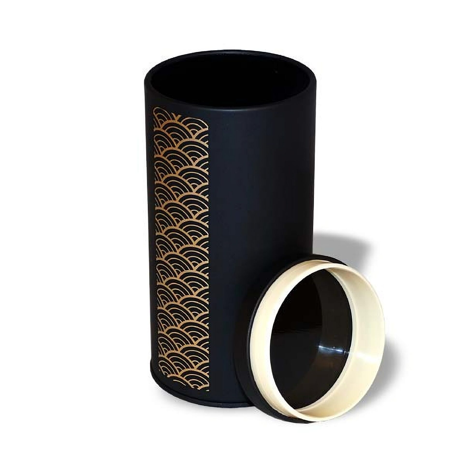 Ein Bild von Dose "nami" 200g schwarz matt, in der Kategorie Teedosen