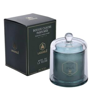 Ein Bild von Duftkerze mit Glasglocke - Honig- und Rosenduft - 145 g, in der Kategorie Kerzen