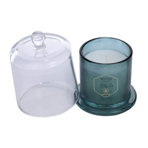 Ein Bild von Duftkerze mit Glasglocke - Honig- und Rosenduft - 145 g, in der Kategorie Kerzen