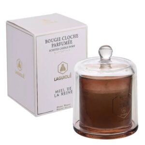 Ein Bild von Duftkerze mit Glasglocke - Weisser Moschus- 145 g, in der Kategorie Kerzen