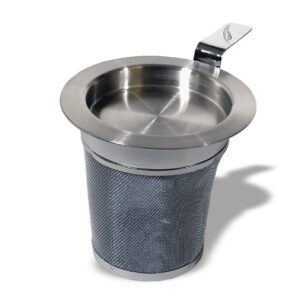 Ein Bild von Edelstahlfilter mit Abtropftablett, in der Kategorie Teesiebe und Teefilter