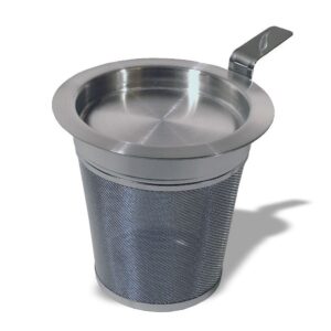 Ein Bild von Edelstahlfilter mit Abtropftablett, in der Kategorie Teesiebe und Teefilter