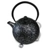 Ein Bild von Eisengusskanne 1.2l - Boru - Schwarz / Silber, in der Kategorie Teekannen und Teesets Teekannen mit Sieb Kaufen Teekannen aus Gusseisen kaufen