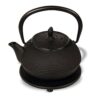 Ein Bild von Eisengusskanne Arare 0.4l - Schwarz, in der Kategorie Teekannen und Teesets Teekannen mit Sieb Kaufen Teekannen aus Gusseisen kaufen
