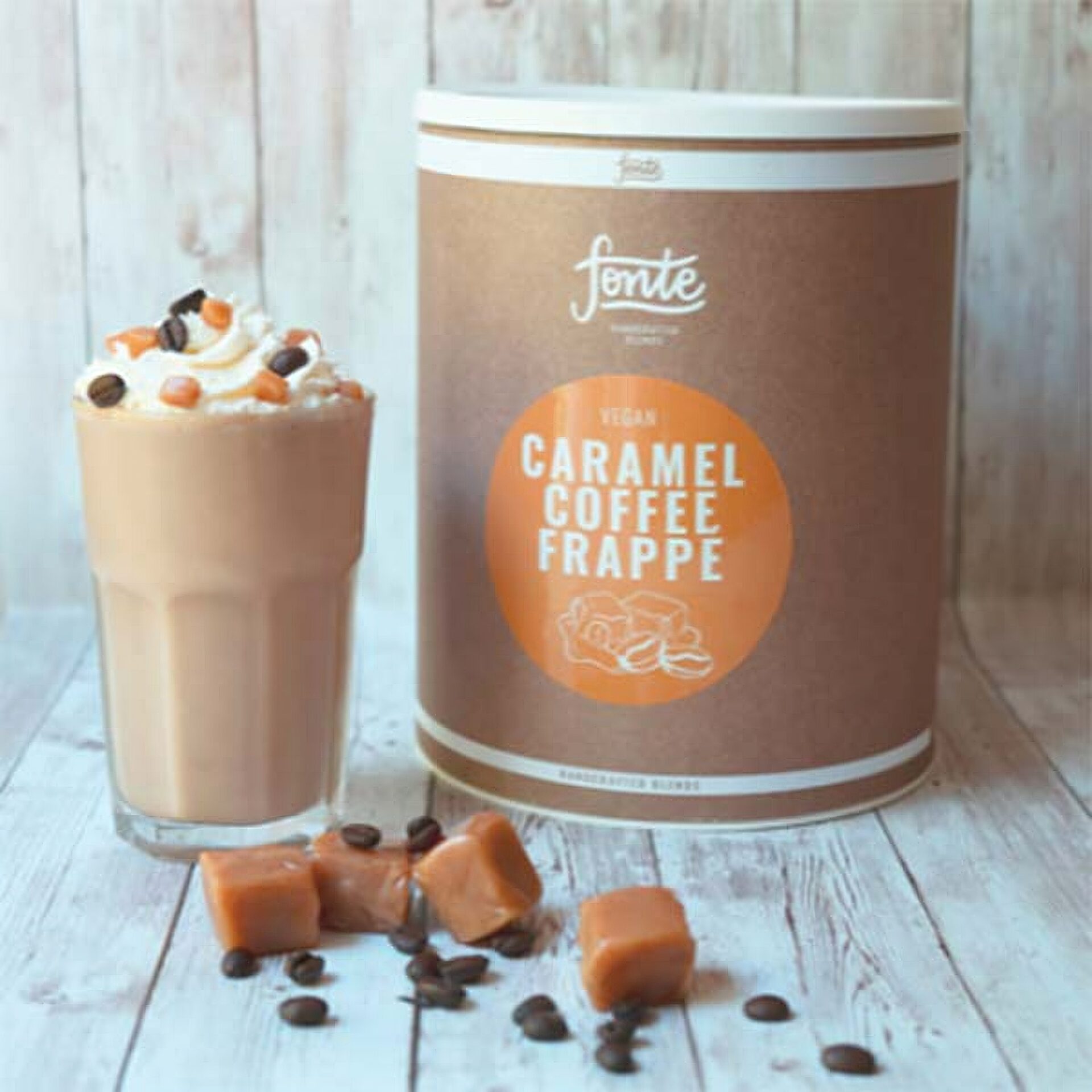 Ein Bild von Fonte Caramel Coffee Frappé, in der Kategorie Nahrungsmittel