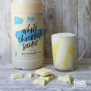 Ein Bild von Fonte White Chocolate Sauce, in der Kategorie Nahrungsmittel