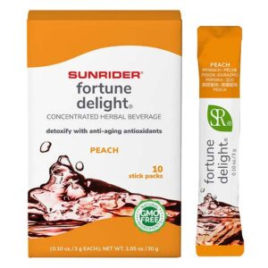 Ein Bild von Fortune Delight - Pfirsich - 10er Pack, in der Kategorie Kräutertee und Gewürztee