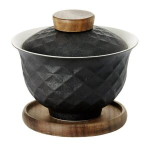 Ein Bild von Gaiwan "Menja" schwarz - 100ml, in der Kategorie Teetassen und Gläser