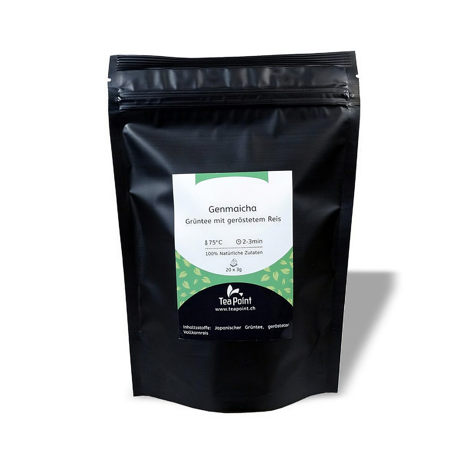 Ein Bild von Japan Grüntee Genmaicha - im Pyramidenbeutel, in der Kategorie Grün Tee pur