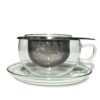 Ein Bild von Glas-Kräuterteetasse - Tea Time 0.3l, in der Kategorie Teetassen und Gläser