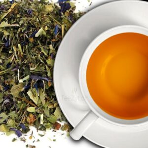 Ein Bild von Kräutertee "Halswohltee" mit Lindenblüten und Anis, in der Kategorie Kräutertee und Gewürztee Tee