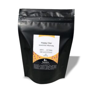 Ein Bild von Gewürztee Happy Chai - im Pyramidenbeutel, in der Kategorie Kräutertee und Gewürztee Tee