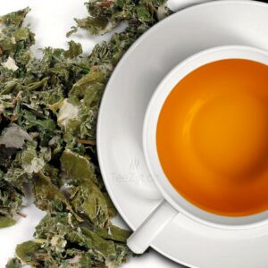 Ein Bild von Himbeerblätter geschnitten, in der Kategorie Kräutertee und Gewürztee Tee Monokräuter