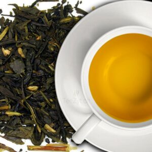 Ein Bild von Japan Grüntee Sencha mit Ingwer "Inge und Senna", in der Kategorie Grün Tee aromat. Japanischer Grüntee Sencha Tee
