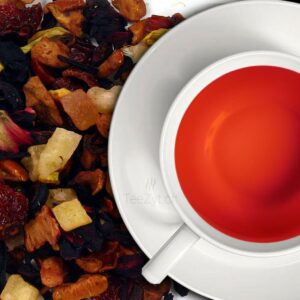 Ein Bild von Früchtetee "Ingwer küsst Orange", in der Kategorie Früchtetee Tee Wintertee