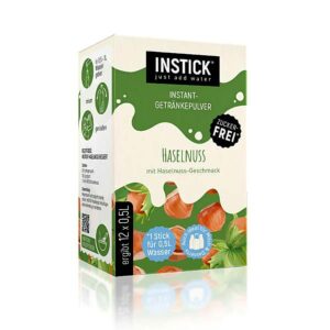 Ein Bild von Instick Milk - Haselnuss - 12 x 2g, in der Kategorie Nahrungsmittel
