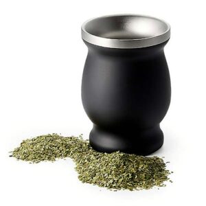 Ein Bild von Kalebasse 0.2l - mattschwarz, in der Kategorie Teezubehör Calabasa (Mate-Becher)