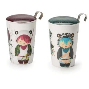 Ein Bild von Kräutertasse "Little Animals" - 2 Stück - 2-fach sortiert von TEAEVE, in der Kategorie Teetassen und Gläser