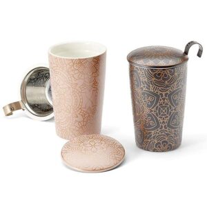 Ein Bild von Kräutertasse "Mandala" - 2 Stück - 2-fach sortiert von TEAEVE, in der Kategorie Teetassen und Gläser