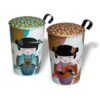 Ein Bild von Kräutertasse "New Little Geisha" mit Goldauflage - 2 Stück - 2-fach sortiert von TEAEVE, in der Kategorie Teetassen und Gläser