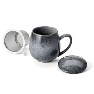 Ein Bild von Kräuterteetasse Saara mit Reactive Glaze- grau, in der Kategorie Teetassen und Gläser