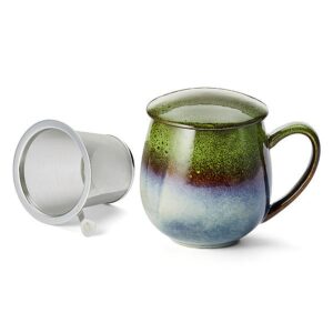 Ein Bild von Kräuterteetasse Saara mit Reactive Glaze- hellgrün, in der Kategorie Teetassen und Gläser