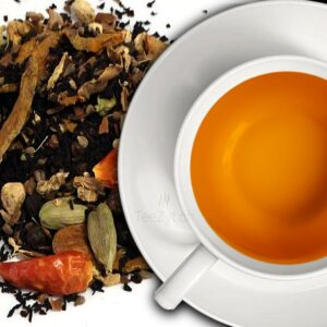 Ein Bild von Gewürztee "Kurkuma Chai", in der Kategorie Kräutertee und Gewürztee Tee Chai Tee