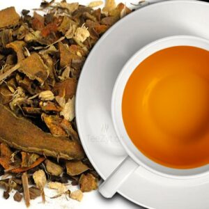 Ein Bild von Kräutertee "Kurkuma Relax" - Bio mit Kurkuma, Anis und Ingwer, in der Kategorie Kräutertee und Gewürztee Bio Tee