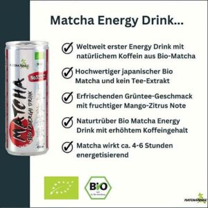 Ein Bild von MATCHA MAGIC - MATCHA ENERGY DRINK Bio - 250ml, in der Kategorie Nahrungsmittel