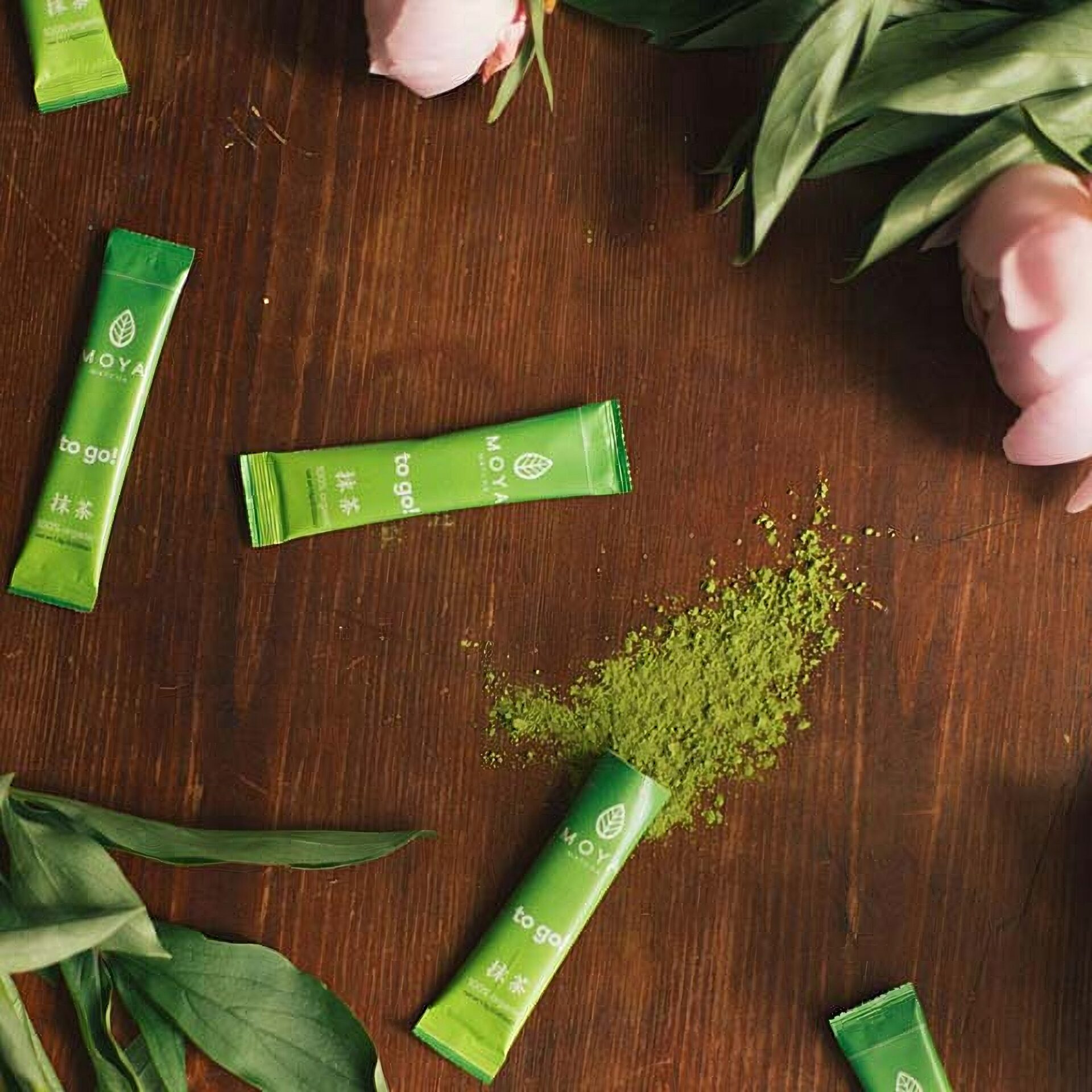 Ein Bild von Japan Grüntee MOYA MATCHA Traditionell - Matcha Sticks Bio - 1.5g, in der Kategorie Grün Tee pur Matcha Tee Grüntee