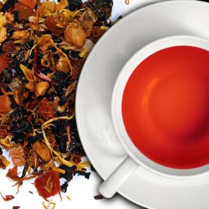 Ein Bild von Früchtetee Maracuja Orange, in der Kategorie Früchtetee Tee