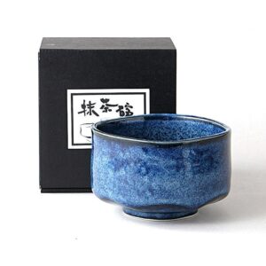 Ein Bild von Matcha Schale - Blau, in der Kategorie Teezubehör Matcha Schalen