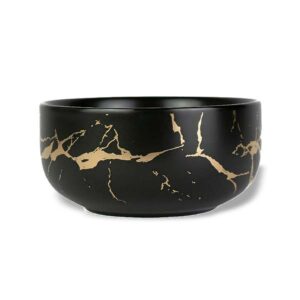 Ein Bild von Matcha Schale - Gold Schwarz, in der Kategorie Teezubehör Matcha Schalen