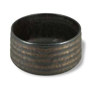 Ein Bild von Matcha Schale - Schwarz / Gold, in der Kategorie Teezubehör Matcha Schalen