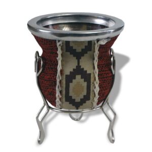 Ein Bild von Mate Trinkgefäss aus Glas - Rot, in der Kategorie Teezubehör Calabasa (Mate-Becher)