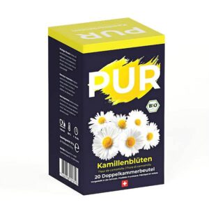 Ein Bild von PUR - Kamillenblüten Tee - Bio, in der Kategorie Kräutertee und Gewürztee Monokräuter