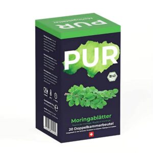 Ein Bild von PUR - Moringa Tee - Bio, in der Kategorie Kräutertee und Gewürztee Monokräuter