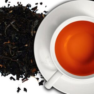 Ein Bild von Kraftvolle Grüntee und Schwarzteemischung "Popoff", in der Kategorie Schwarz Tee pur Chinesischer Grüntee Assam Tee