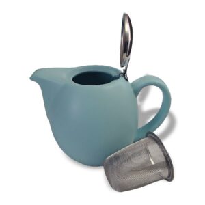 Ein Bild von Porzellan-Kanne Saara 0.9l - Himmelblau, in der Kategorie Teekannen und Teesets Teekannen mit Sieb Kaufen
