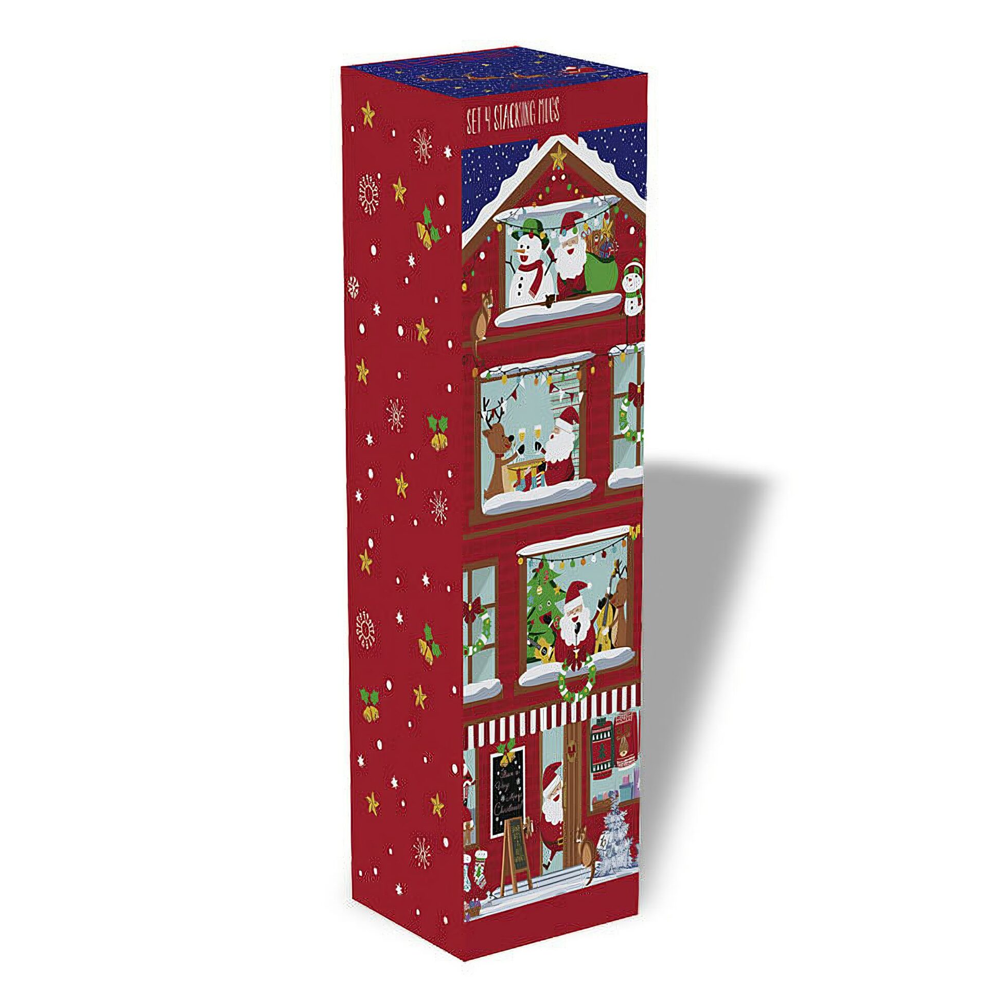 Ein Bild von Porzellanbecher-Set - Christmas Neighbours - 250ml, in der Kategorie Teetassen und Gläser Tee Geschenk