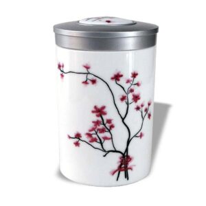 Ein Bild von Porzellandose rund - cherry blossom -, in der Kategorie Teedosen