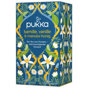 Ein Bild von Pukka - Kamille  Vanille & Manuka Honig - Bio, in der Kategorie Kräutertee und Gewürztee