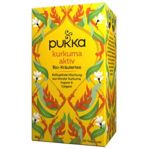Ein Bild von Pukka - Kurkuma Aktiv - Bio, in der Kategorie Kräutertee und Gewürztee