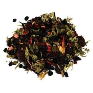 Ein Bild von Früchtetee "Red Hemp Berry" mit Schweizer Hanf, in der Kategorie Früchtetee Tee