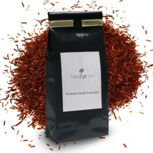 Ein Bild von Rooibush Vanille-Tonka Bio, in der Kategorie Rotbusch und Honeybuschtee Afrikanischer Tee Bio Tee