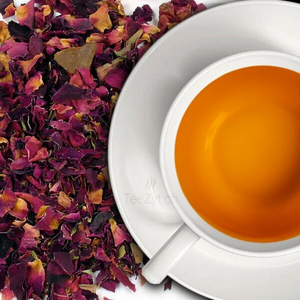 Ein Bild von Rosenblüten geschnitten, in der Kategorie Kräutertee und Gewürztee Tee Monokräuter