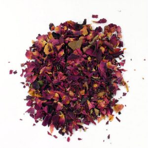Ein Bild von Rosenblüten geschnitten, in der Kategorie Kräutertee und Gewürztee Tee Monokräuter
